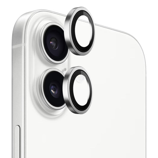 Film de protection Caméra Arrière Blueo Metal Frame pour Apple iPhone 17, Verre Trempé, Argenté
