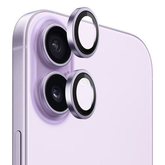 Film de protection pour caméra arrière Blueo Metal Frame pour Apple iPhone 17, Verre Trempé, Mauve