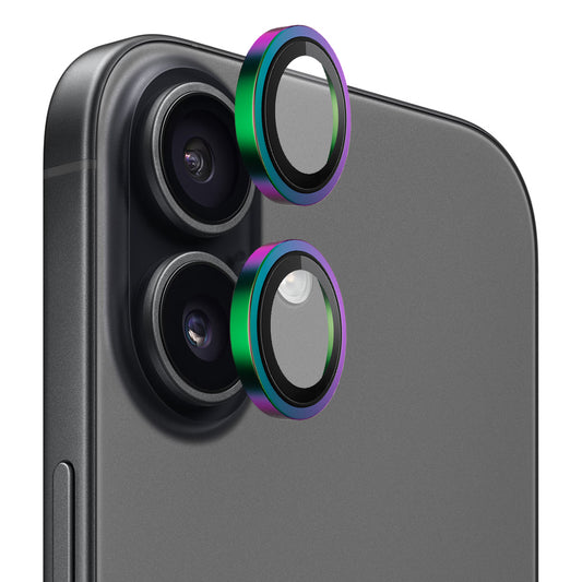 Film de protection Caméra Arrière Blueo Metal Frame pour Apple iPhone 17, Verre Trempé, Multicolore