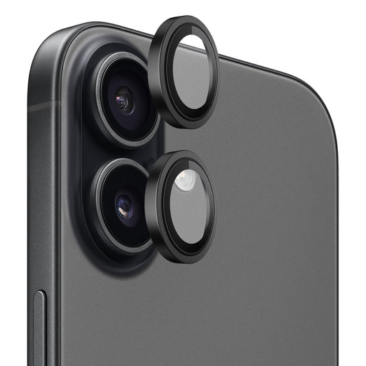 Film de protection pour caméra arrière Blueo Metal Frame pour Apple iPhone 17, Verre Trempé, Noir