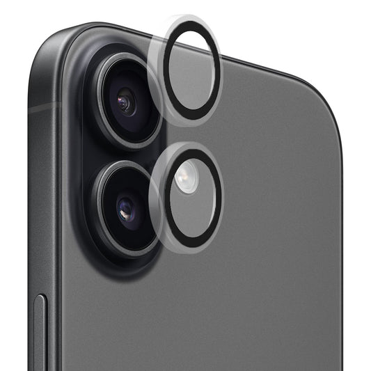 Film de protection Caméra Arrière Blueo Metal Frame pour Apple iPhone 17, Verre Trempé, Transparent