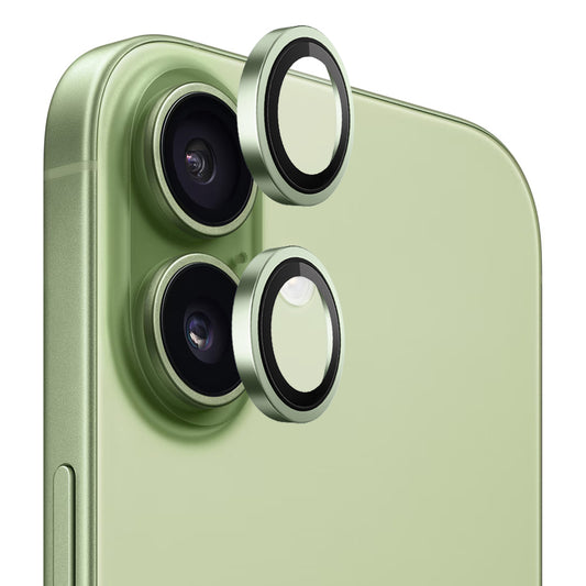 Film de protection pour caméra arrière Blueo Metal Frame pour Apple iPhone 17, Verre Trempé, Vert