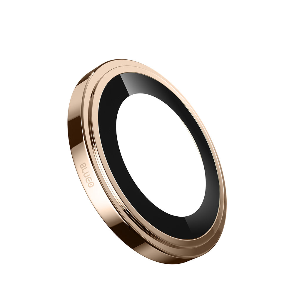 Blueo Sapphire Crystal Rückkamera-Schutzfolie für Apple iPhone 14 Pro Max / 14 Pro, gehärtetes Glas, goldfarben