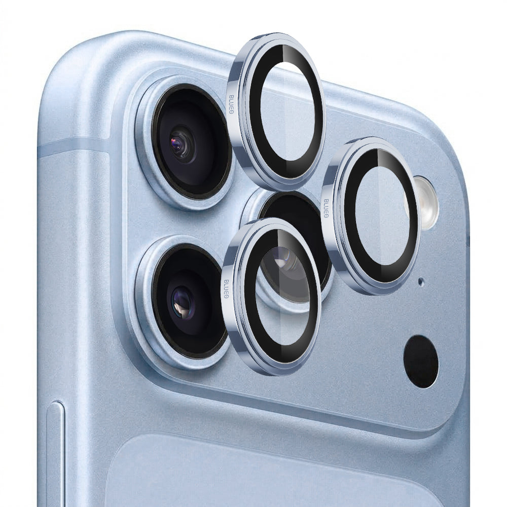 Pellicola protettiva per fotocamera posteriore Blueo Sapphire Crystal per Apple iPhone 18 Pro / 18 Pro Max, vetro temperato, blu chiaro