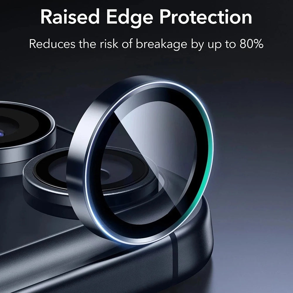 Film de protection pour caméra arrière ESR Armorite pour Apple iPhone 17 Pro Max / 17 Pro / 16 Pro Max / 16 Pro, Verre Trempé, Bleu
