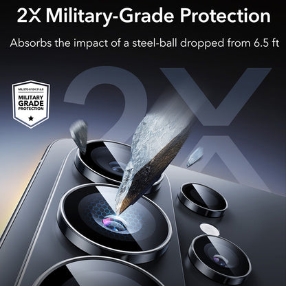 ESR Armorite Rear Camera Protector for Samsung Galaxy S26 Ultra S948, Tempered Glass, Black