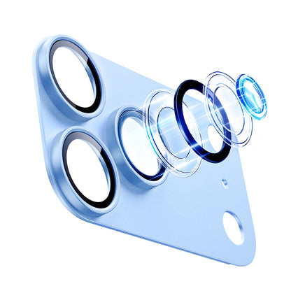 Film de protection pour caméra arrière ESR Armorite Pro pour Apple iPhone 18 Pro Max, Verre trempé, Bleu