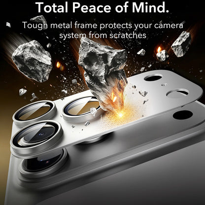 Pellicola protettiva per fotocamera posteriore ESR Armorite Pro per Apple iPhone 18 Pro Max, vetro temperato, argento