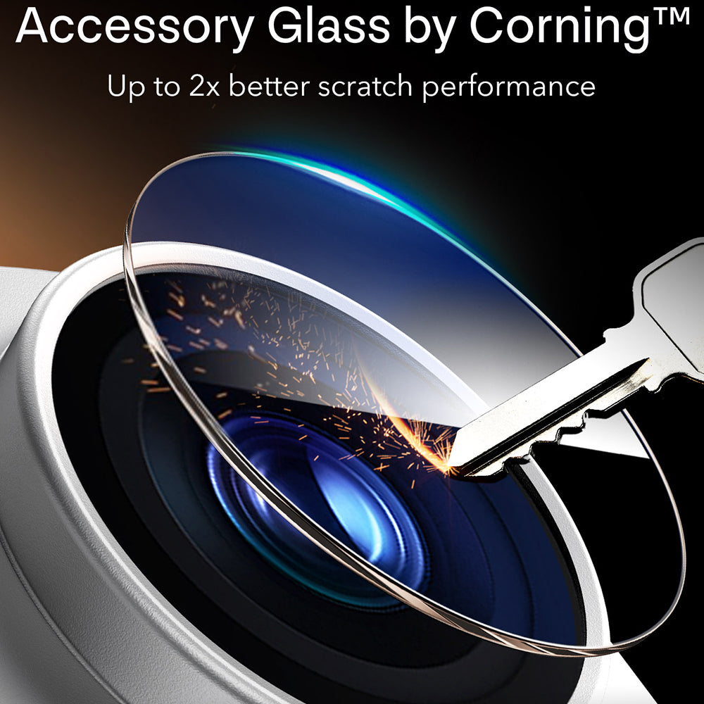 Pellicola protettiva per fotocamera posteriore ESR Armorite Pro per Apple iPhone 18 Pro Max, vetro temperato, argento