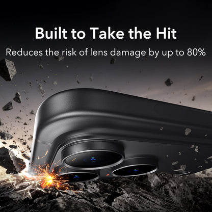 Film de protection pour caméra arrière ESR Armorite Pro pour Apple iPhone 18 Pro Max, Verre trempé, Noir