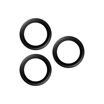 Schutzfolie PanzerGlass Hoops für die Rückkamera des Apple iPhone 17 Pro Max / 17 Pro / 16 Pro Max / 16 Pro, gehärtetes Glas, Schwarz