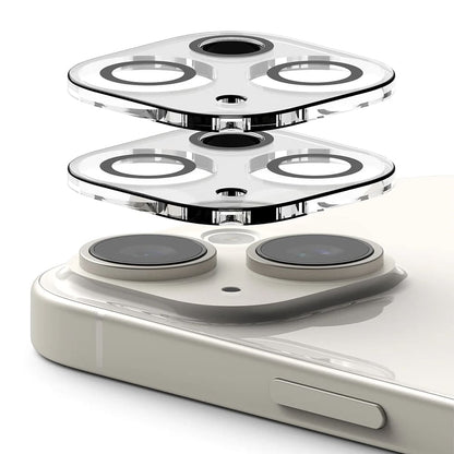 Pellicola Protettiva Posteriore Ringke per Apple iPhone 15 Plus / 15, Vetro Temperato, Set 2 pezzi, Trasparente