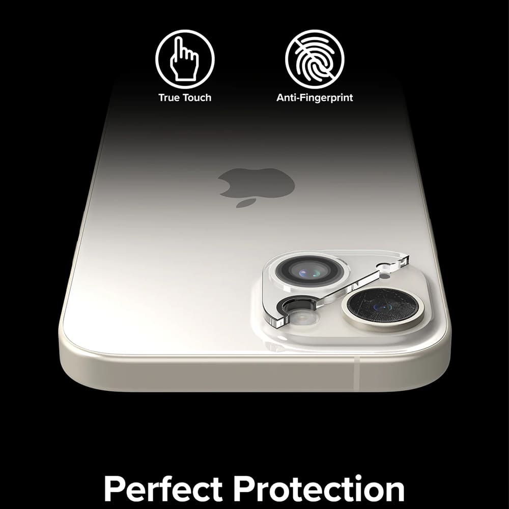 Pellicola Protettiva Posteriore Ringke per Apple iPhone 15 Plus / 15, Vetro Temperato, Set 2 pezzi, Trasparente