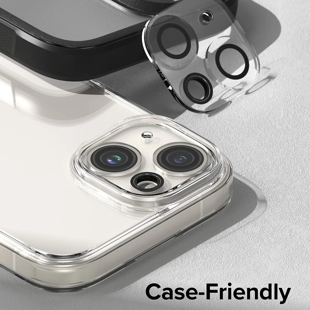 Pellicola Protettiva Posteriore Ringke per Apple iPhone 15 Plus / 15, Vetro Temperato, Set 2 pezzi, Trasparente