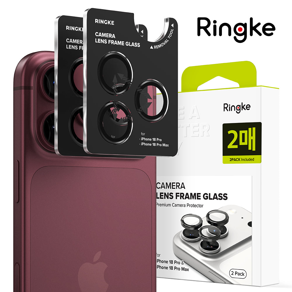 Ringke Rückkamera-Schutzfolie für Apple iPhone 18 Pro / 18 Pro Max, gehärtetes Glas, 2er-Set, transparent