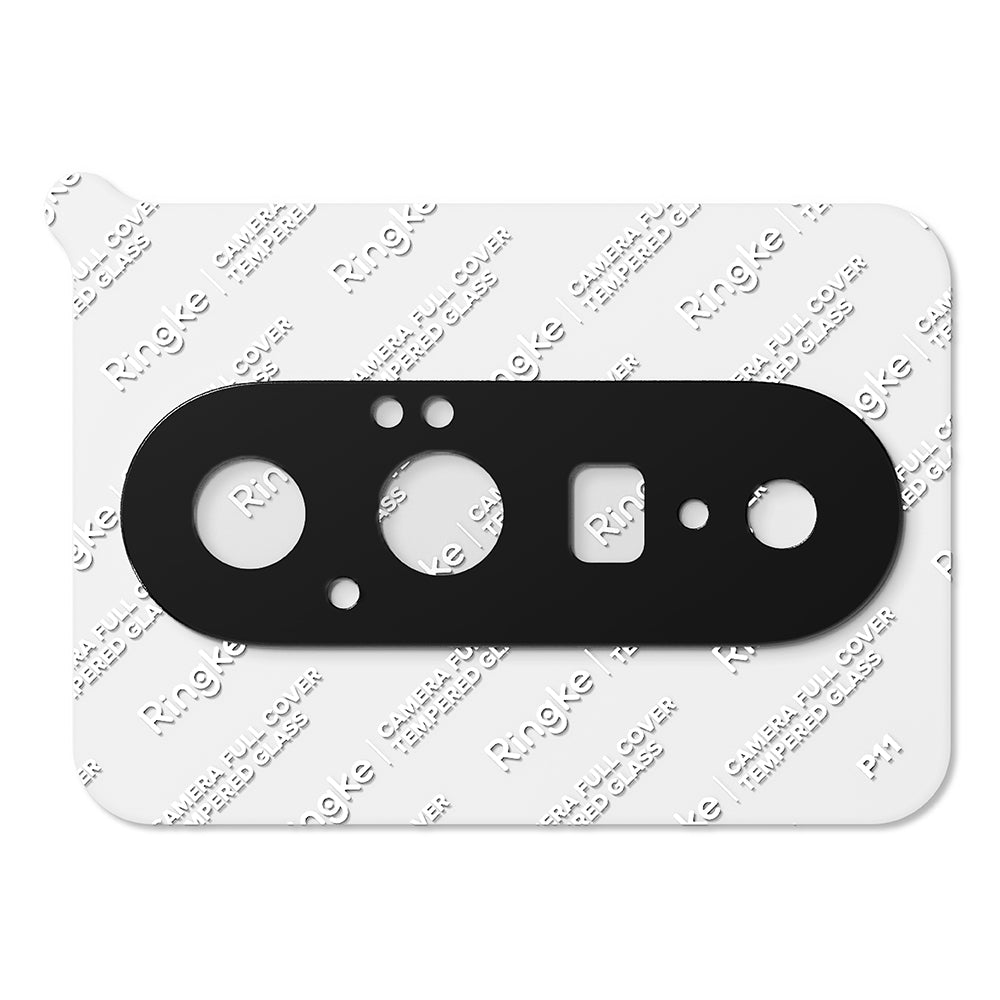 Pellicola protettiva per fotocamera posteriore Ringke per Google Pixel 11, vetro temperato, set da 2 pezzi, nero