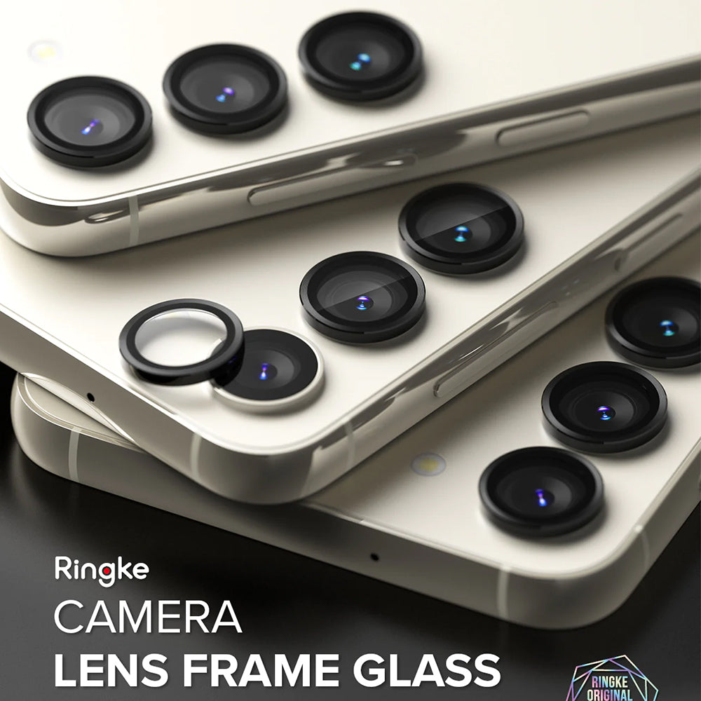 Film de protection pour caméra arrière Ringke pour Samsung Galaxy S23+ S916 / S23 S911, Verre trempé, Noir