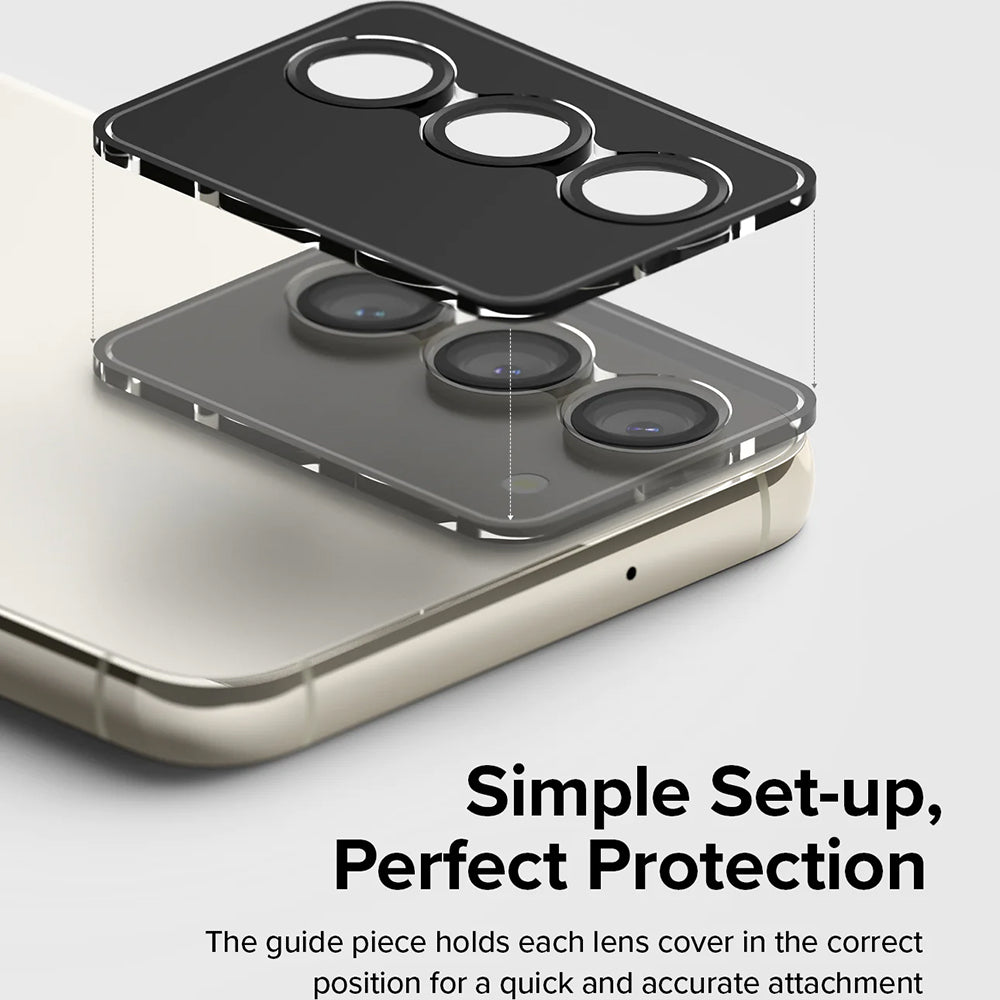 Film de protection pour caméra arrière Ringke pour Samsung Galaxy S23+ S916 / S23 S911, Verre trempé, Noir