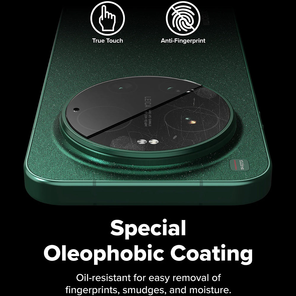 Pellicola protettiva per fotocamera posteriore Ringke per Xiaomi 17 Ultra, vetro temperato, set da 2 pezzi, trasparente