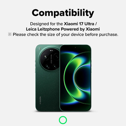 Pellicola protettiva per fotocamera posteriore Ringke per Xiaomi 17 Ultra, vetro temperato, set da 2 pezzi, trasparente