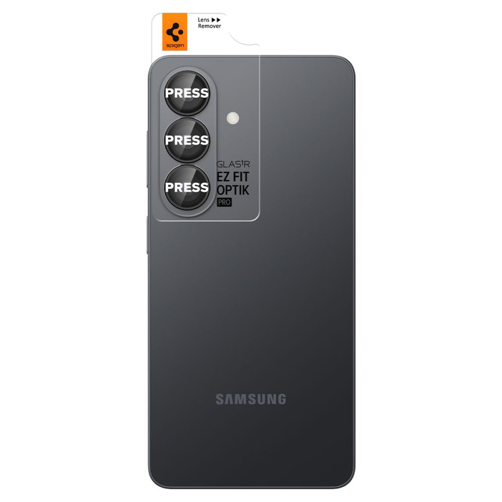 Pellicola Protettiva Posteriore Spigen GlastR EZ FIT Optik Pro HD per Samsung Galaxy S26 S942, Vetro Temperato, Set 2 pezzi, Nero AGL11099