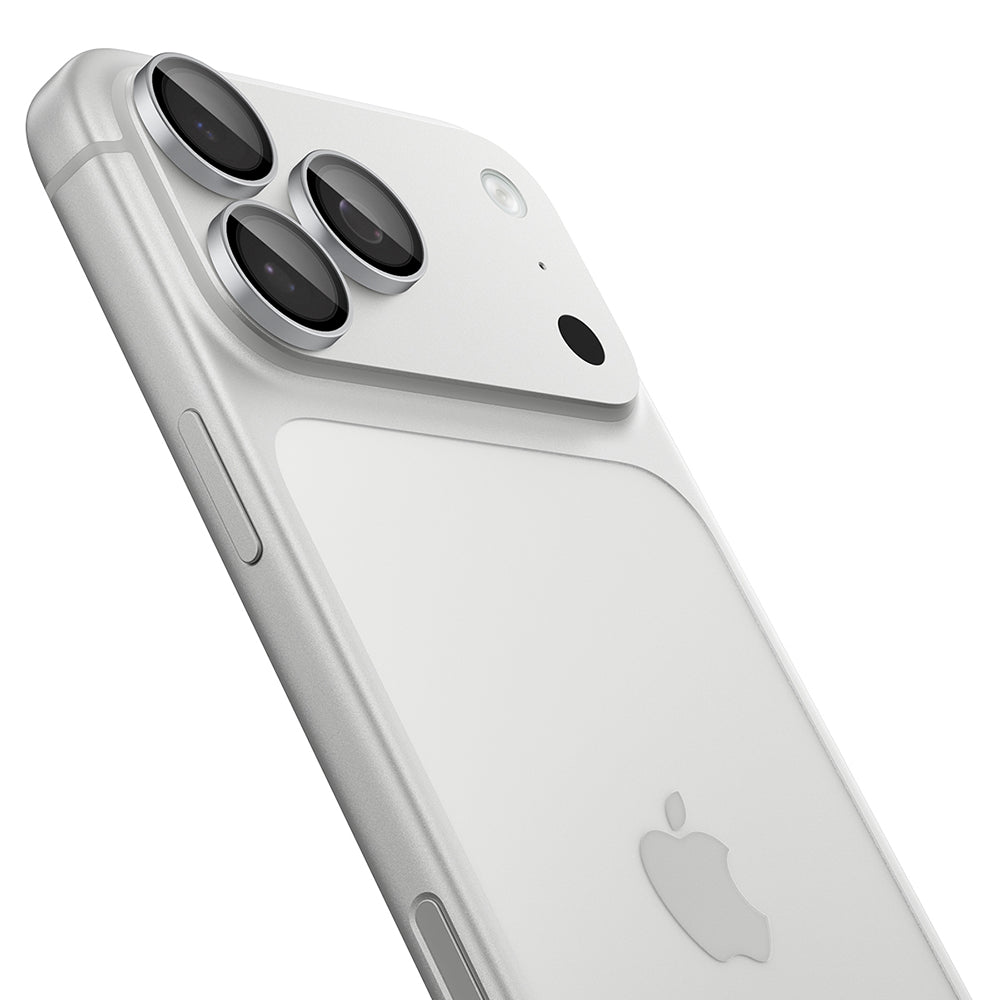 Film de protection pour caméra arrière Spigen GlastR EZ FIT Optik Pro pour Apple iPhone 18 Pro / 18 Pro Max, Verre trempé, Lot de 2 pièces, Argenté AGL12046