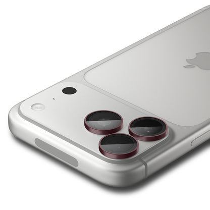Pellicola protettiva per fotocamera posteriore Spigen GlastR EZ FIT Optik Pro per Apple iPhone 18 Pro / 18 Pro Max, vetro temperato, set da 2 pezzi, bordeaux AGL12044