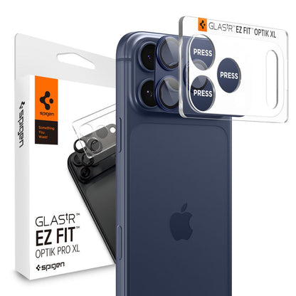 Schutzfolie Rückkamera Spigen GlastR EZ FIT Optik Pro XL für Apple iPhone 17 Pro Max, Gehärtetes Glas, Blau