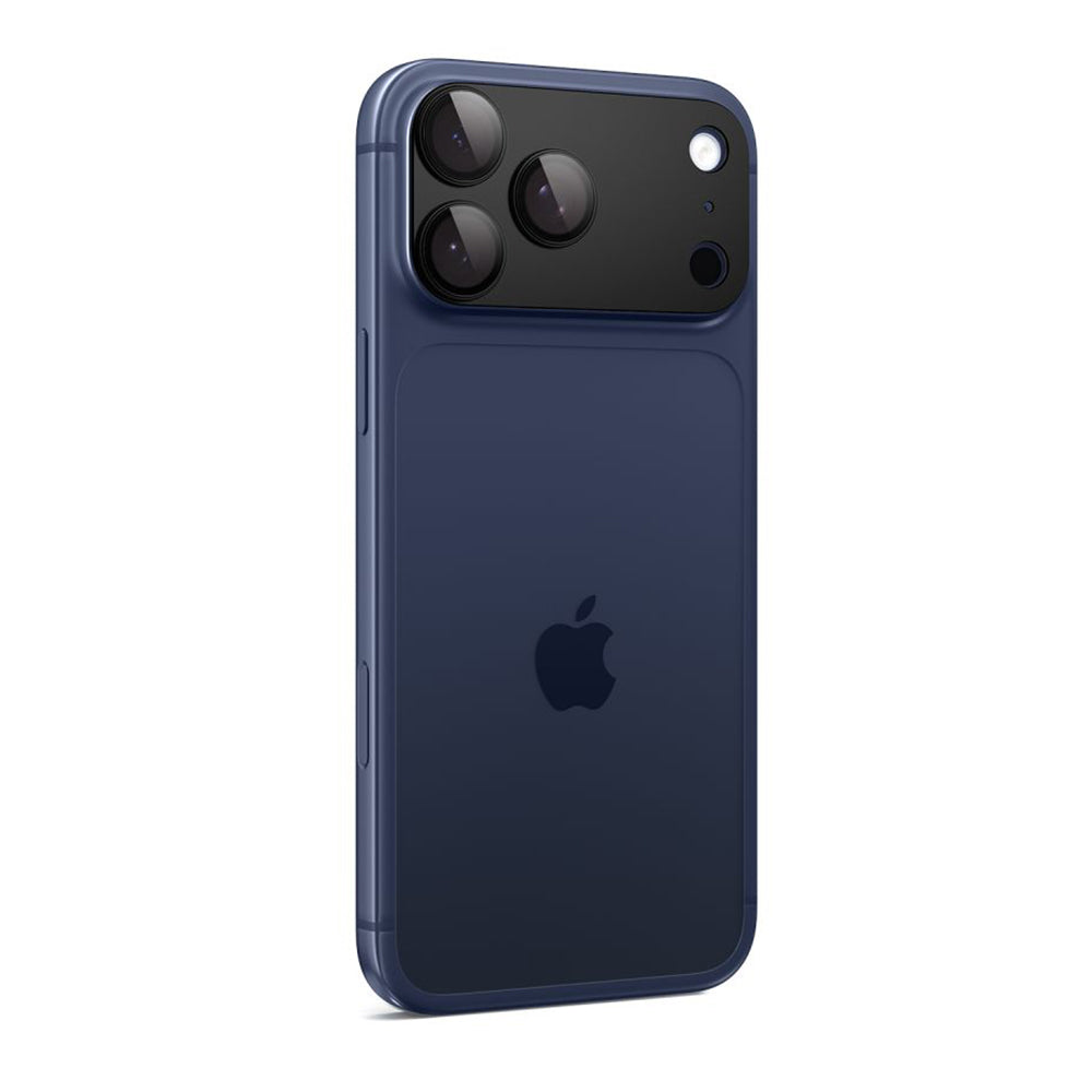 Film de protection pour caméra arrière Spigen GlastR EZ FIT Optik Pro XL pour Apple iPhone 17 Pro, Verre Trempé, Noir