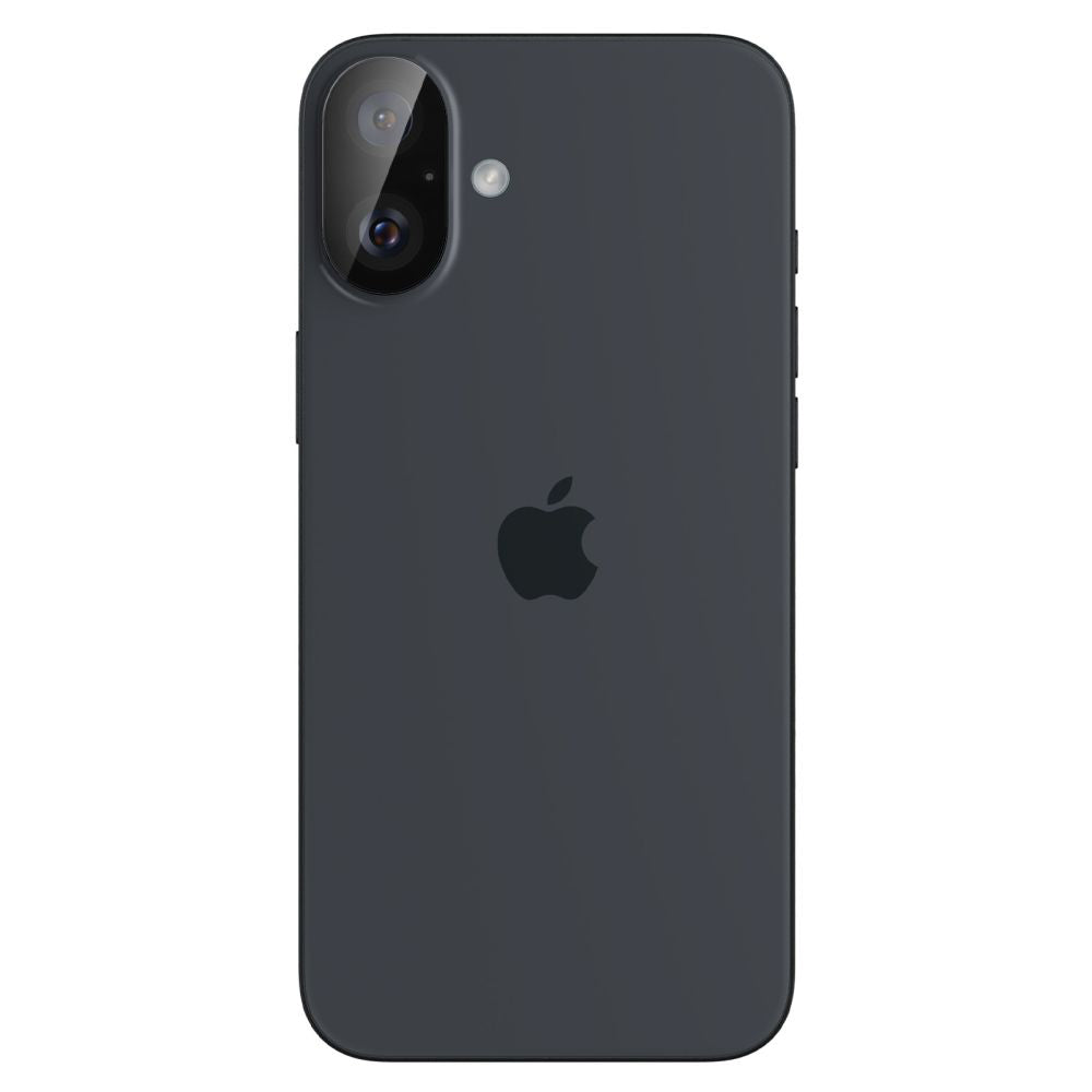 Film de protection pour caméra arrière Spigen GlastR Optik pour Apple iPhone 16 Plus / 16, Verre Trempé, Lot de 2 pièces, Noir AGL07922