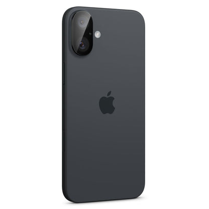 Schutzfolie Rückkamera Spigen GlastR Optik für Apple iPhone 16 Plus / 16, Gehärtetes Glas, Set 2 Stück, Schwarz AGL07922