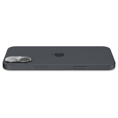 Spigen GlastR Optik Rückkamera-Schutzfolie für Apple iPhone 16 Plus / 16, gehärtetes Glas, 2er-Set, transparent AGL07923