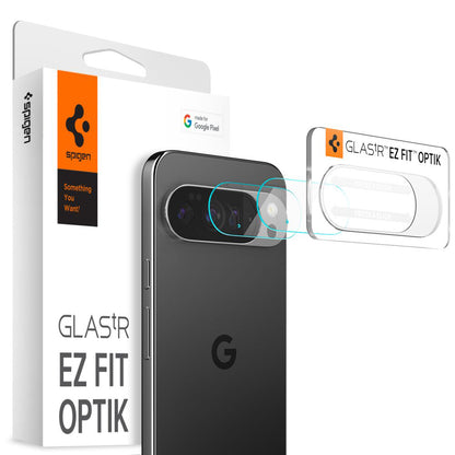 Schutzfolie für die Rückkamera Spigen GlastR Optik für Google Pixel 10 Pro, gehärtetes Glas, 2er-Set, transparent AGL09662