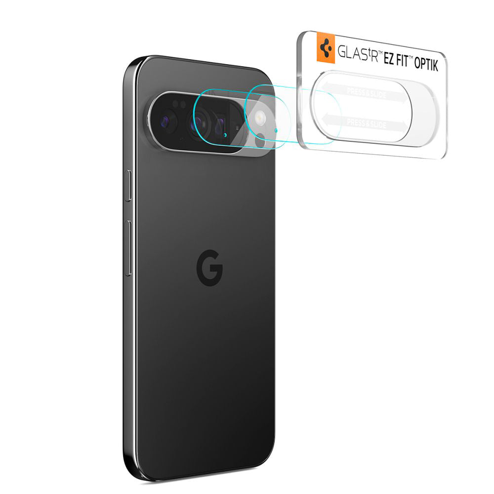 Schutzfolie für die Rückkamera Spigen GlastR Optik für Google Pixel 10 Pro, gehärtetes Glas, 2er-Set, transparent AGL09662