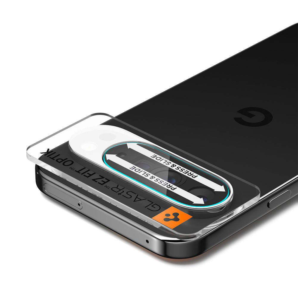 Schutzfolie für die Rückkamera Spigen GlastR Optik für Google Pixel 10 Pro, gehärtetes Glas, 2er-Set, transparent AGL09662