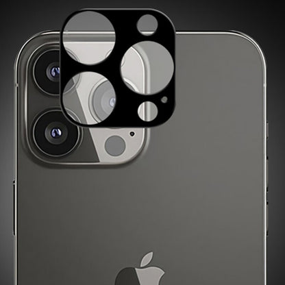 Film de protection pour caméra arrière Techsuit pour Apple iPhone 13 Pro Max / 13 Pro, Verre trempé, Noir