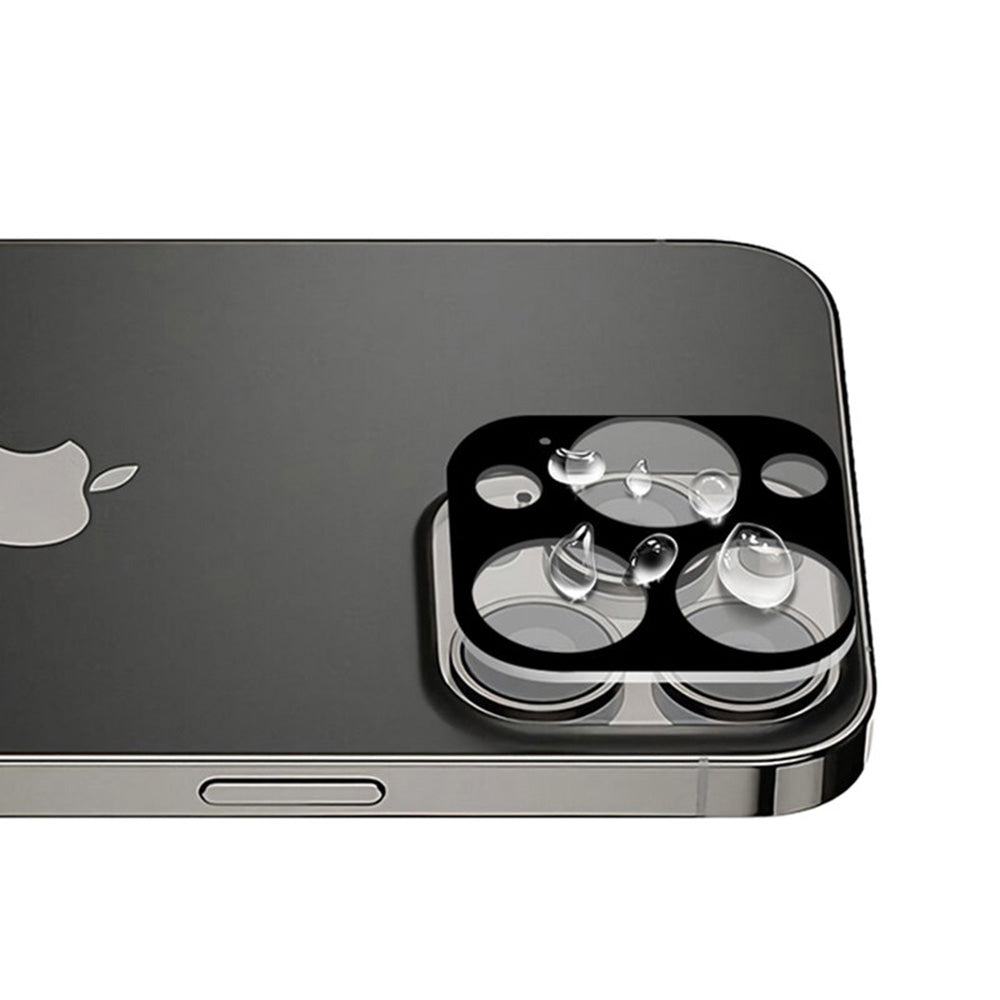 Film de protection pour caméra arrière Techsuit pour Apple iPhone 13 Pro Max / 13 Pro, Verre trempé, Noir