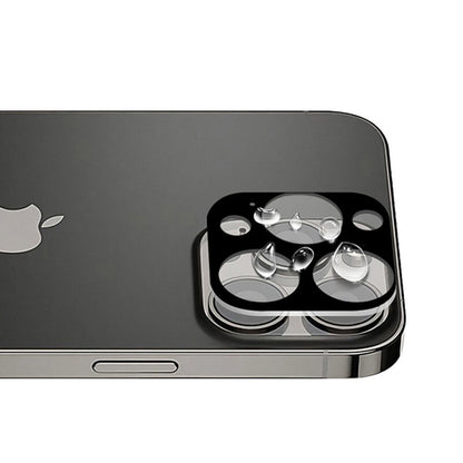 Film de protection pour caméra arrière Techsuit pour Apple iPhone 13 Pro Max / 13 Pro, Verre trempé, Noir