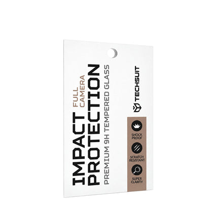 Protection pour caméra arrière Techsuit pour Apple iPhone 18 Pro Max, verre trempé, bleu pâle