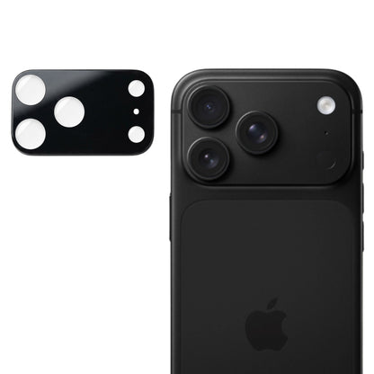 Pellicola protettiva per fotocamera posteriore Techsuit per Apple iPhone 18 Pro Max, vetro temperato, nero