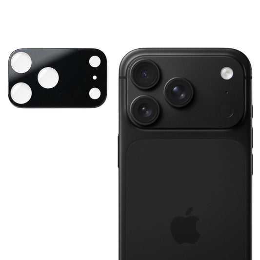 Pellicola protettiva per fotocamera posteriore Techsuit per Apple iPhone 18 Pro Max, vetro temperato, nero