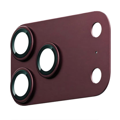 Protection pour caméra arrière Techsuit pour Apple iPhone 18 Pro, verre trempé, bordeaux
