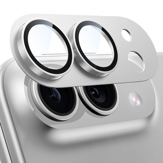 Protection pour caméra arrière Techsuit pour Apple iPhone Duo, verre trempé, gris