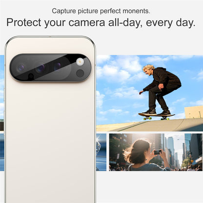 Pellicola protettiva Techsuit per la fotocamera posteriore del Google Pixel 10a, Vetro Temperato, Nero