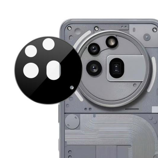 Techsuit Rückkamera-Schutzfolie für Nothing Phone (3a) Pro, gehärtetes Glas, schwarz
