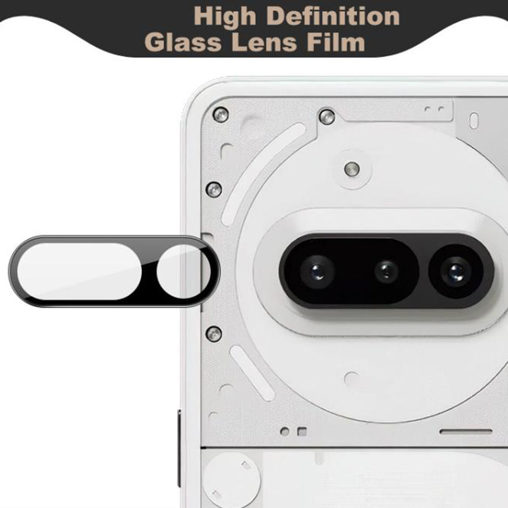 Film de protection pour caméra arrière Techsuit pour Nothing Phone (3a), Verre trempé, Noir