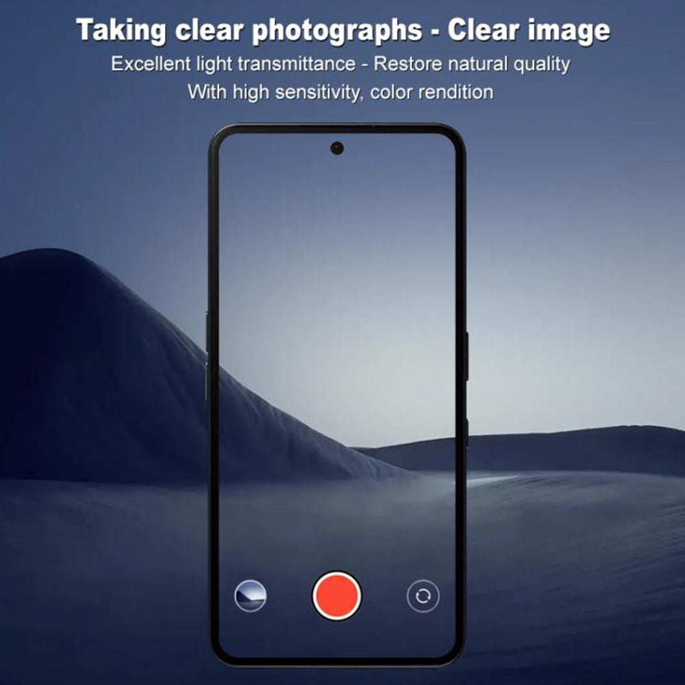 Film de protection pour caméra arrière Techsuit pour Nothing Phone (3a), Verre trempé, Noir