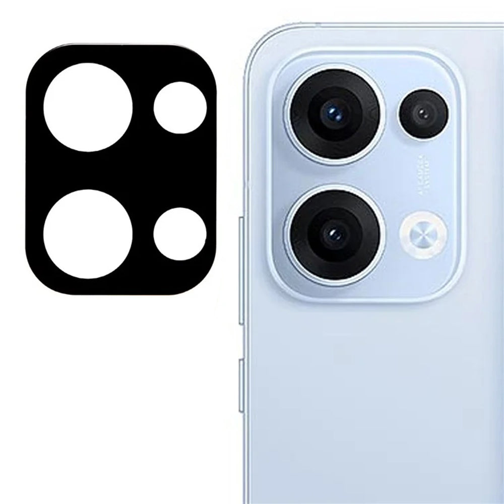 Techsuit Rückkamera-Schutzfolie für Oppo Reno13, gehärtetes Glas, schwarz