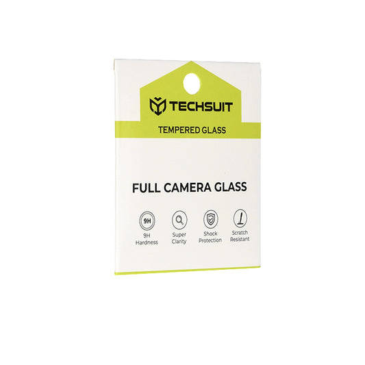 Pellicola protettiva per fotocamera posteriore Techsuit per Oppo Reno16 F / Reno16 FS, vetro temperato, nero