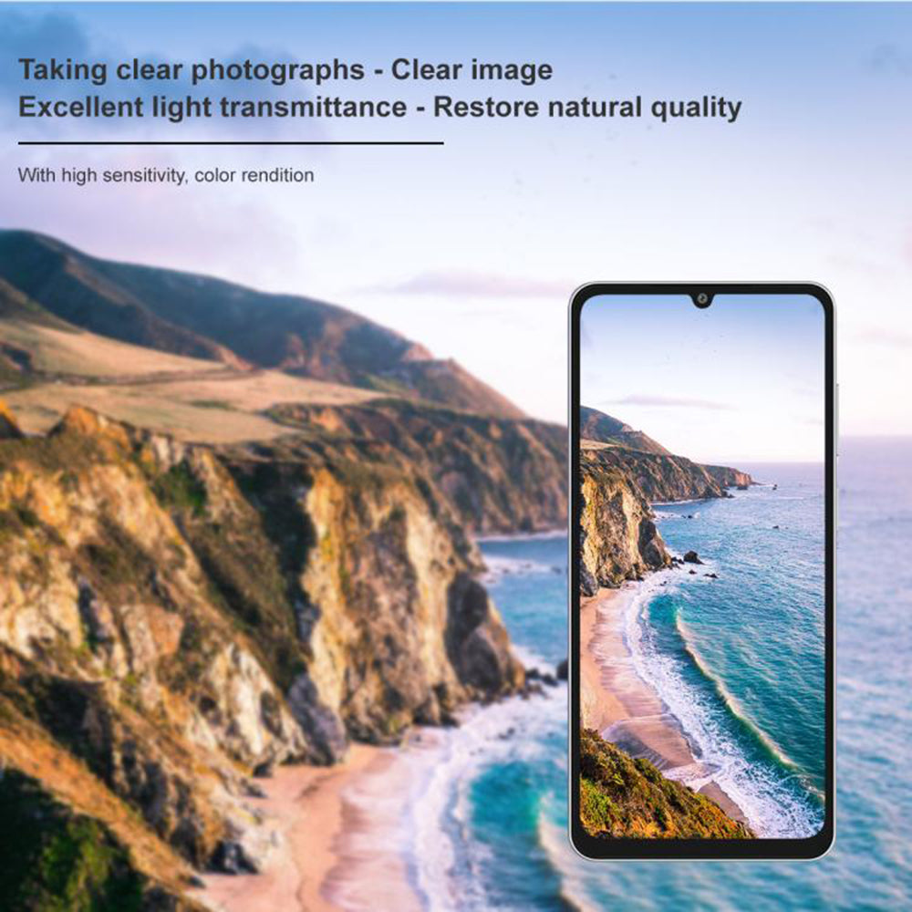 Techsuit Rückkamera-Schutzfolie für Samsung Galaxy A07 4G A075, gehärtetes Glas, schwarz